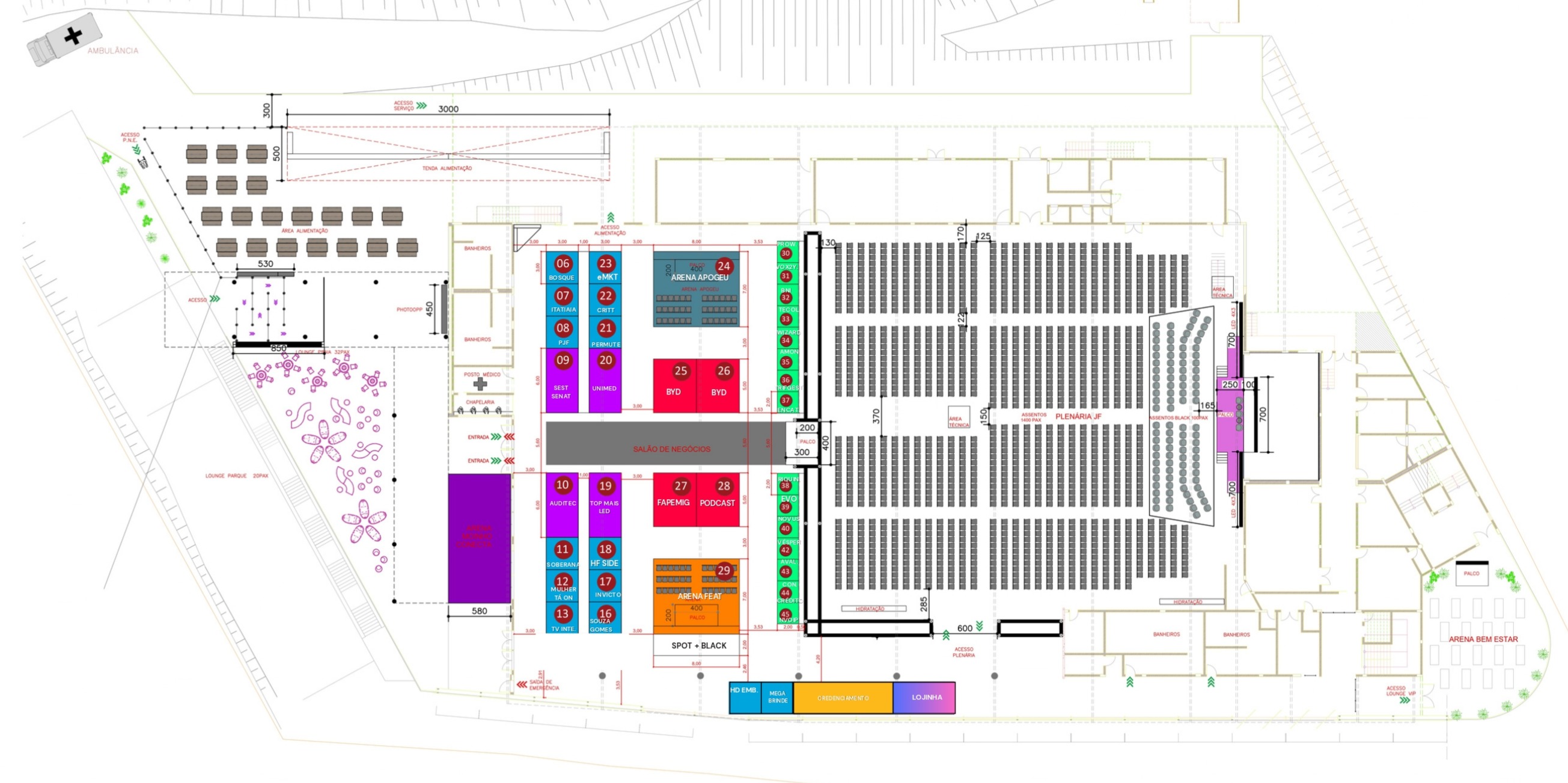 Mapa do JF Summit 2025